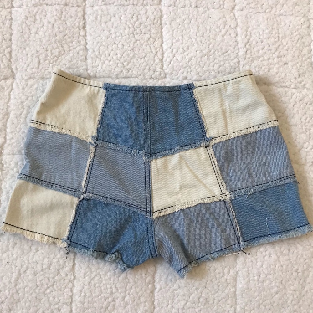 BDG patchwork Jean shorts - Picture 4 of 11